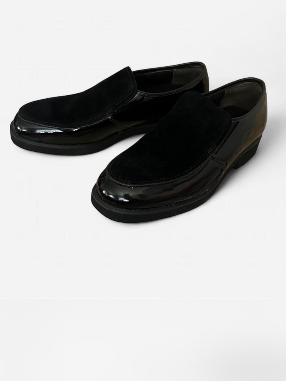 Hush Puppies Vintage Patent Suede Loafer 7.5m